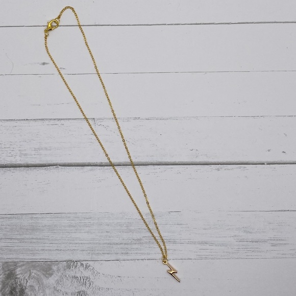 2 for$15 -Harry Potter charm lighting bolt gold necklace - Picture 2 of 4